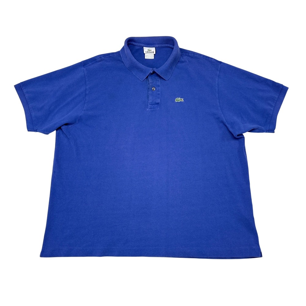 Lacoste Polo Shirt Mens Size 9 3XL Blue Short Sleeve Knit Casual Preppy